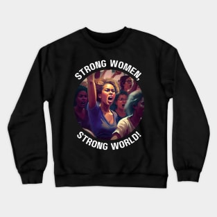 Strong women, strong world! Crewneck Sweatshirt